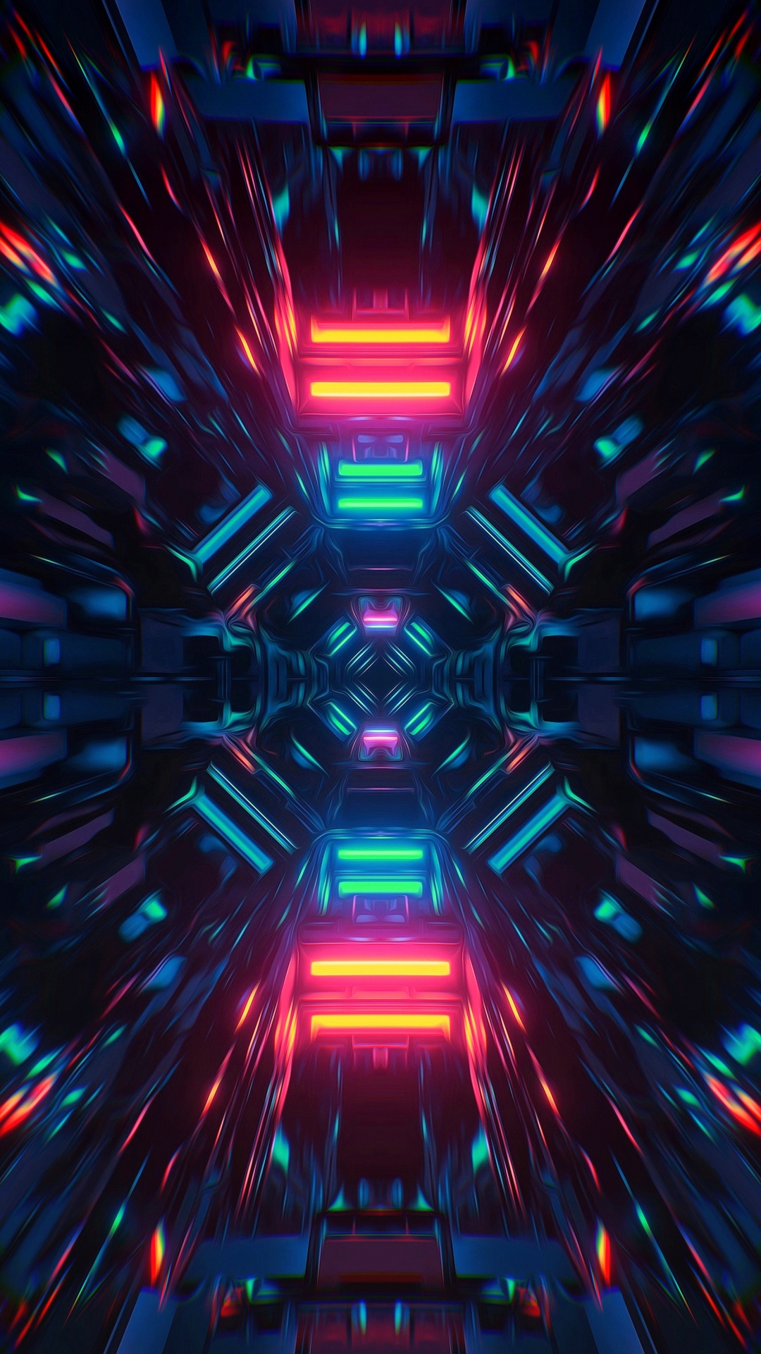 Luz, Arte Fractal, Simetría, Arte, El Efecto Visual de la Iluminación. Wallpaper in 1080x1920 Resolution