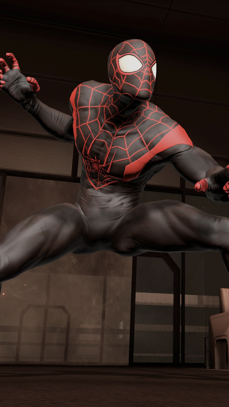 Spider-Man Edge of Time, Miles Morales, Spider-man, Ultimate Spider-Man, Beenox. Wallpaper in 750x1334 Resolution