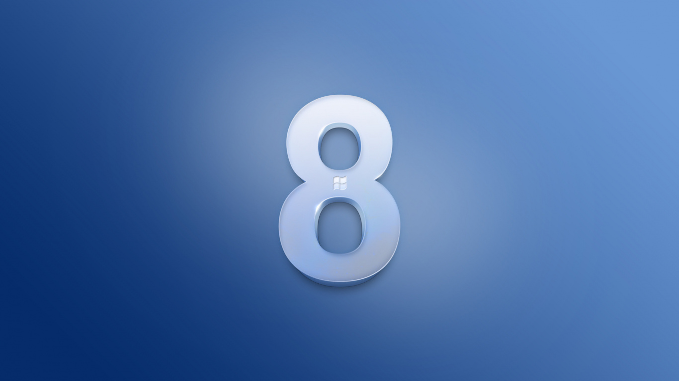 Windows8, 文本, 数量, 圆圈, 操作系统 壁纸 1366x768 允许