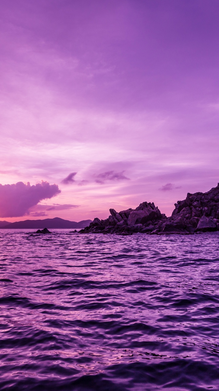 Purpur, Schön, Pink, Schönheit, Cloud. Wallpaper in 720x1280 Resolution