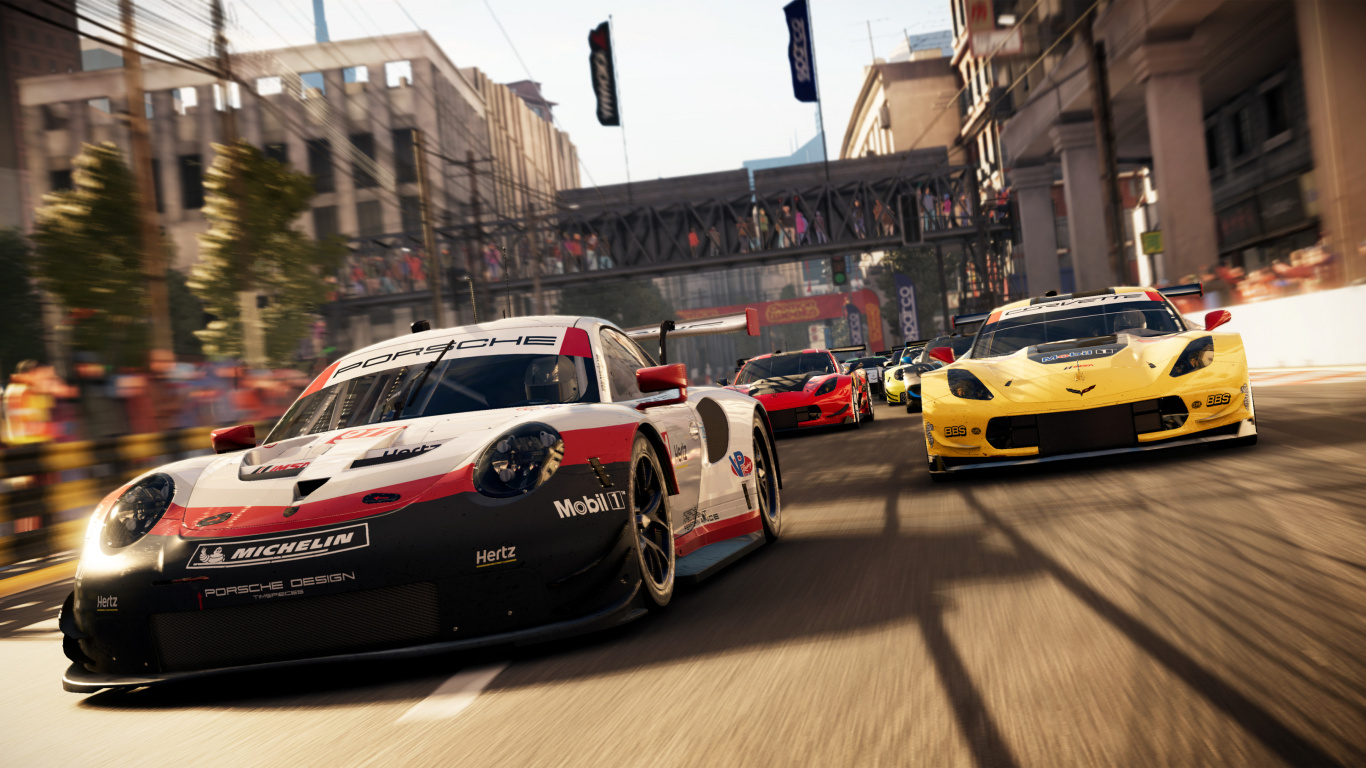 Grid, Codemasters, Racing, Playstation 4, Auto. Wallpaper in 1366x768 Resolution