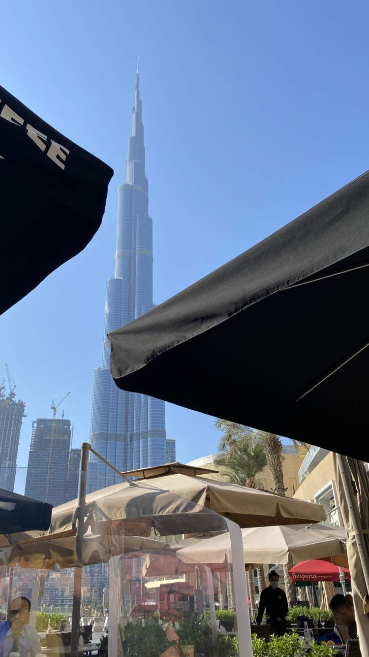 Dubai, Burj Khalifa, Arquitectura, Faade, Torre. Wallpaper in 750x1334 Resolution