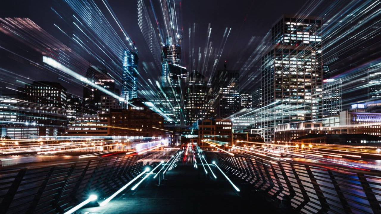 Time Lapse Photography of City Lights During Night Time. Wallpaper in 1280x720 Resolution