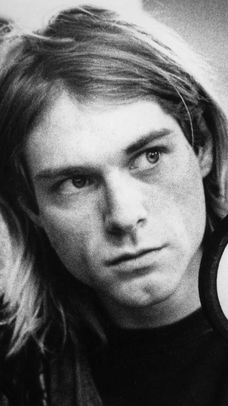 那些, 涅槃, 肖像, 音频设备, 吉他 壁纸 750x1334 允许