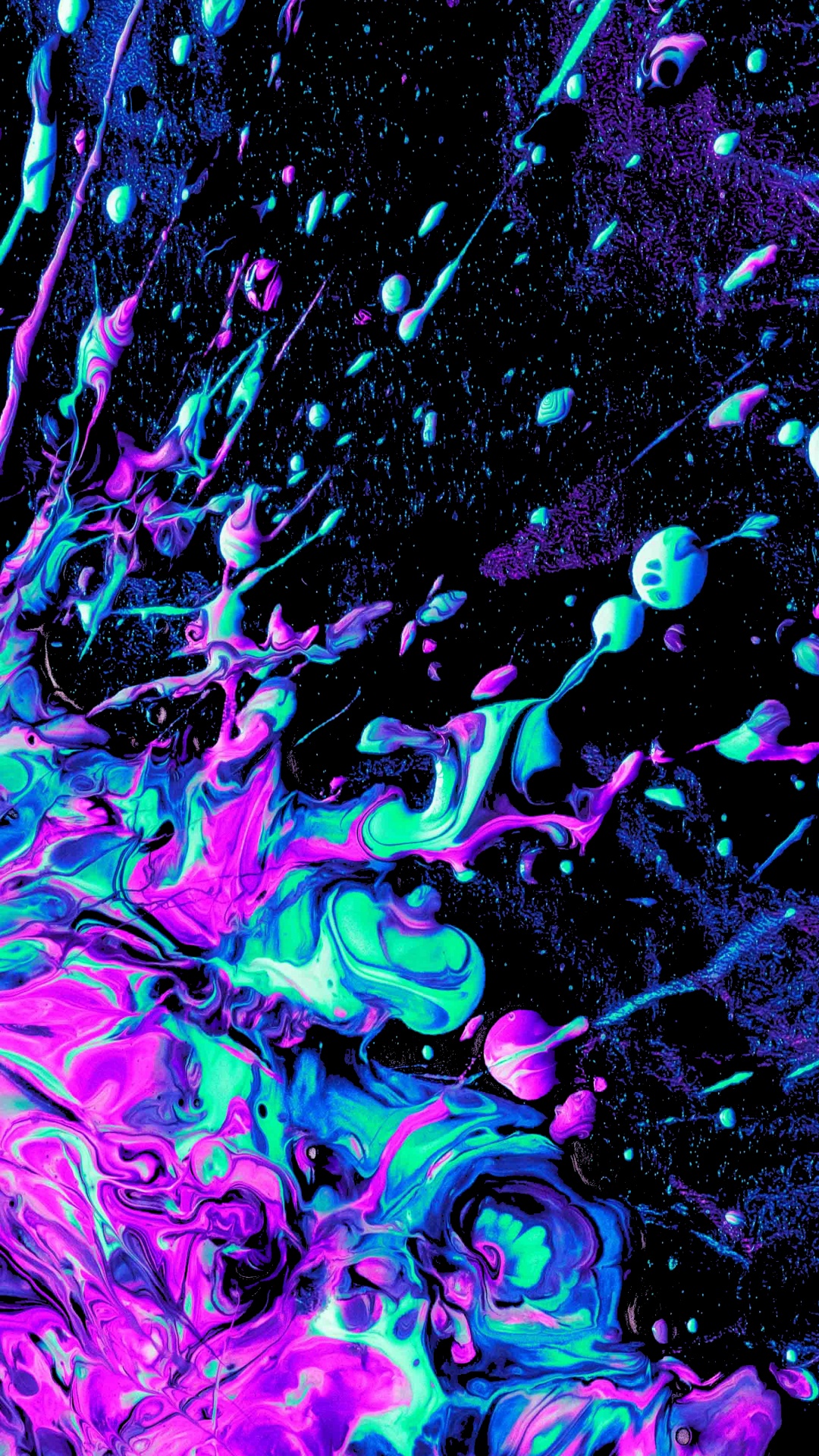 Art Fractal, Blue, Purple, Liquid, Art. Wallpaper in 1080x1920 Resolution