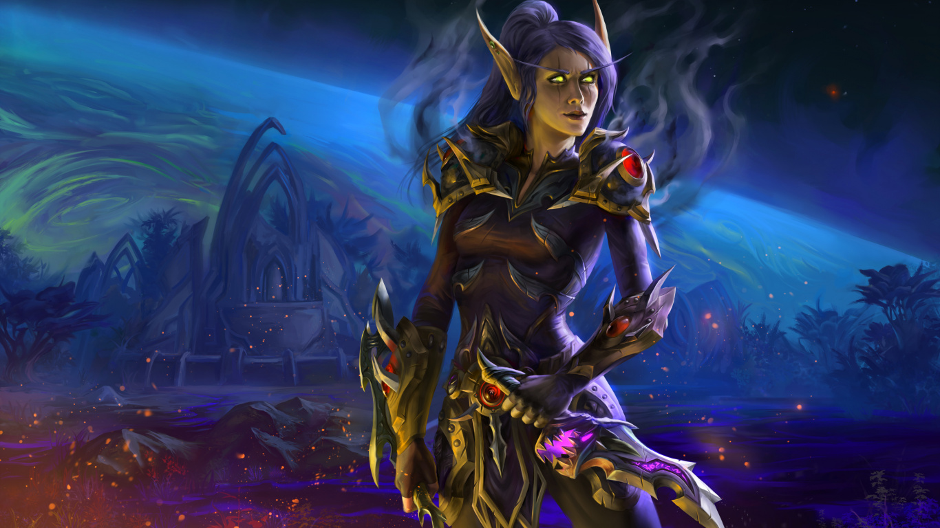 Mundo de Warcraft, Hearthstone, Juego en Línea, Ilustración, Juego de Aventura. Wallpaper in 1366x768 Resolution