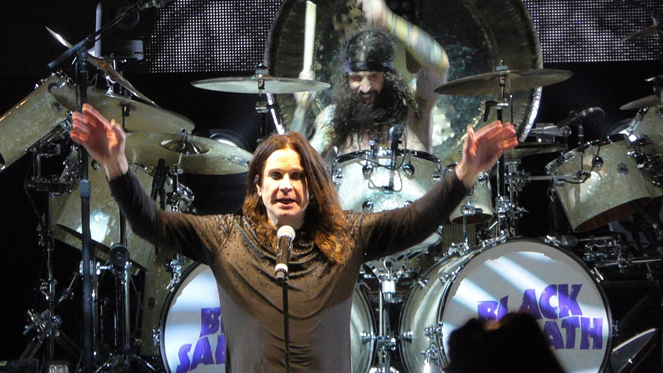 Percusionista, Ozzy Osbourne, Black Sabbath, Snare Drum, Tambor. Wallpaper in 1366x768 Resolution