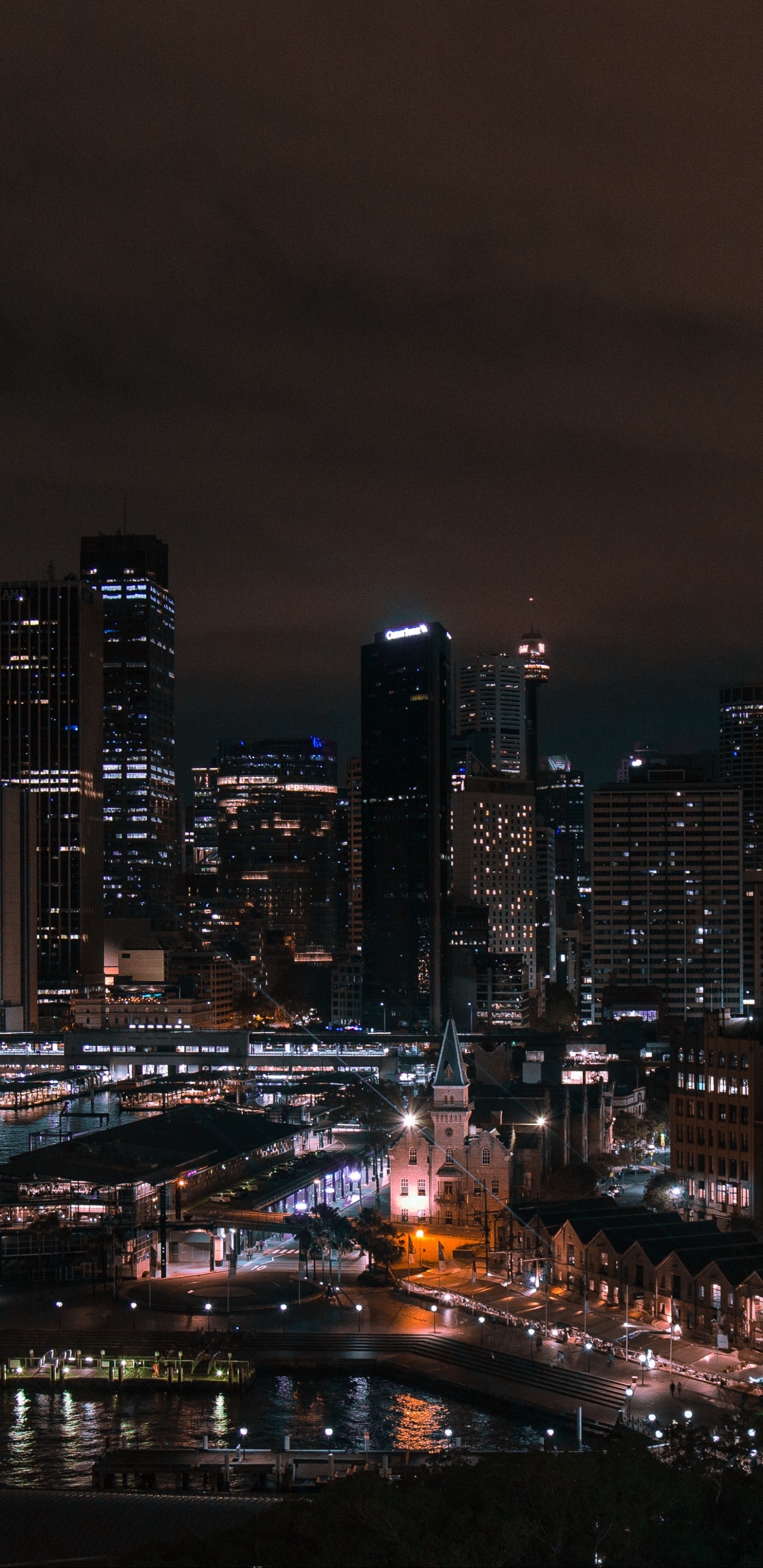 Sydney, Ilustración, Paisaje Urbano, Edificio, Agua. Wallpaper in 1440x2960 Resolution