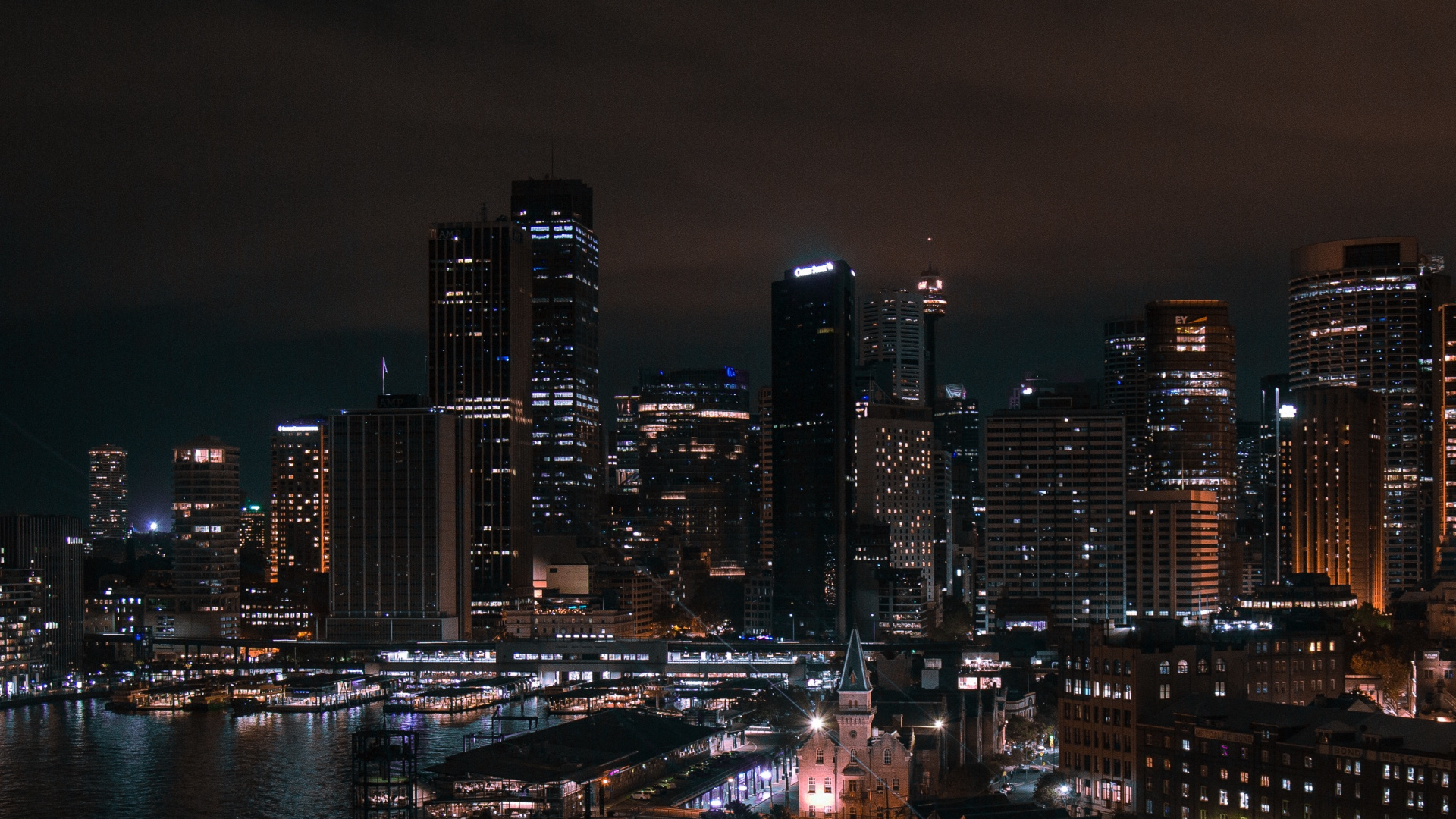 悉尼, 城市景观, 塔块, 电力, 城市设计 壁纸 1920x1080 允许