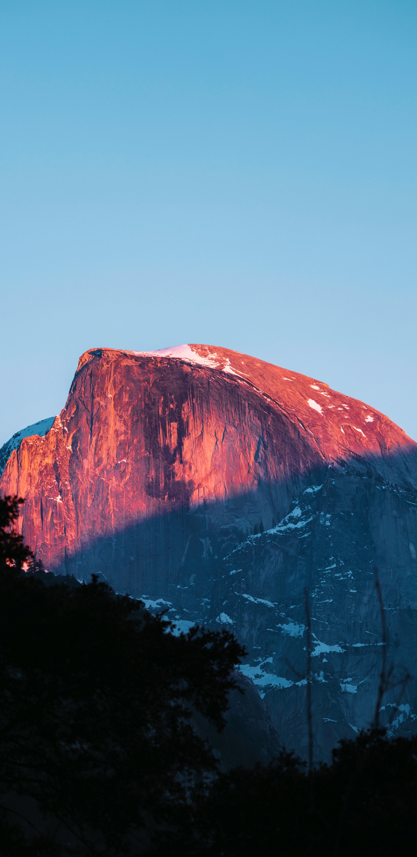 Halbe Kuppel Des Yosemite-Nationalparks, Half Dome, Yosemite Valley, Nationalpark, El Capitan. Wallpaper in 1440x2960 Resolution