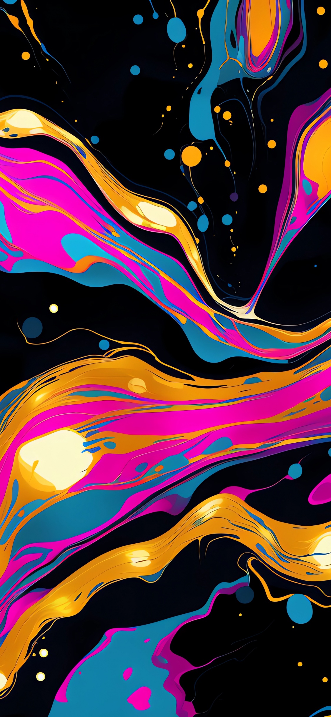 视觉艺术, 艺术, 图形设计, 色彩, 液体 壁纸 1125x2436 允许