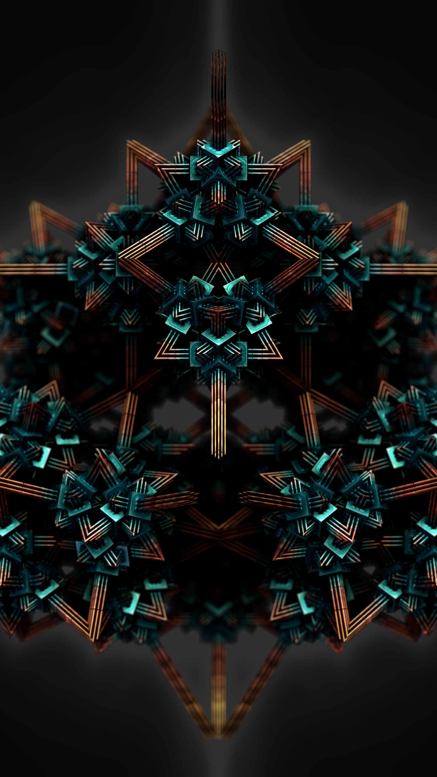 分形技术, 对称, 万花筒, 艺术, 空间 壁纸 1440x2560 允许