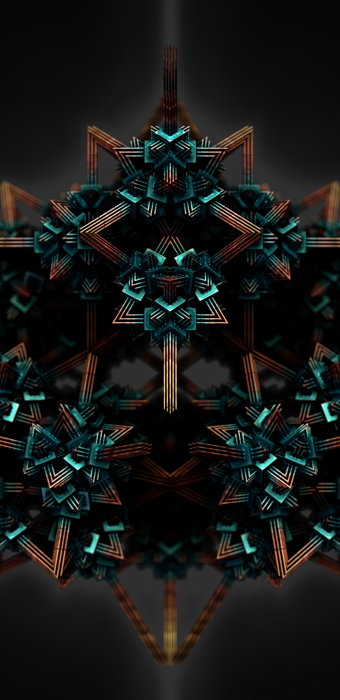 分形技术, 对称, 万花筒, 艺术, 空间 壁纸 1440x2960 允许