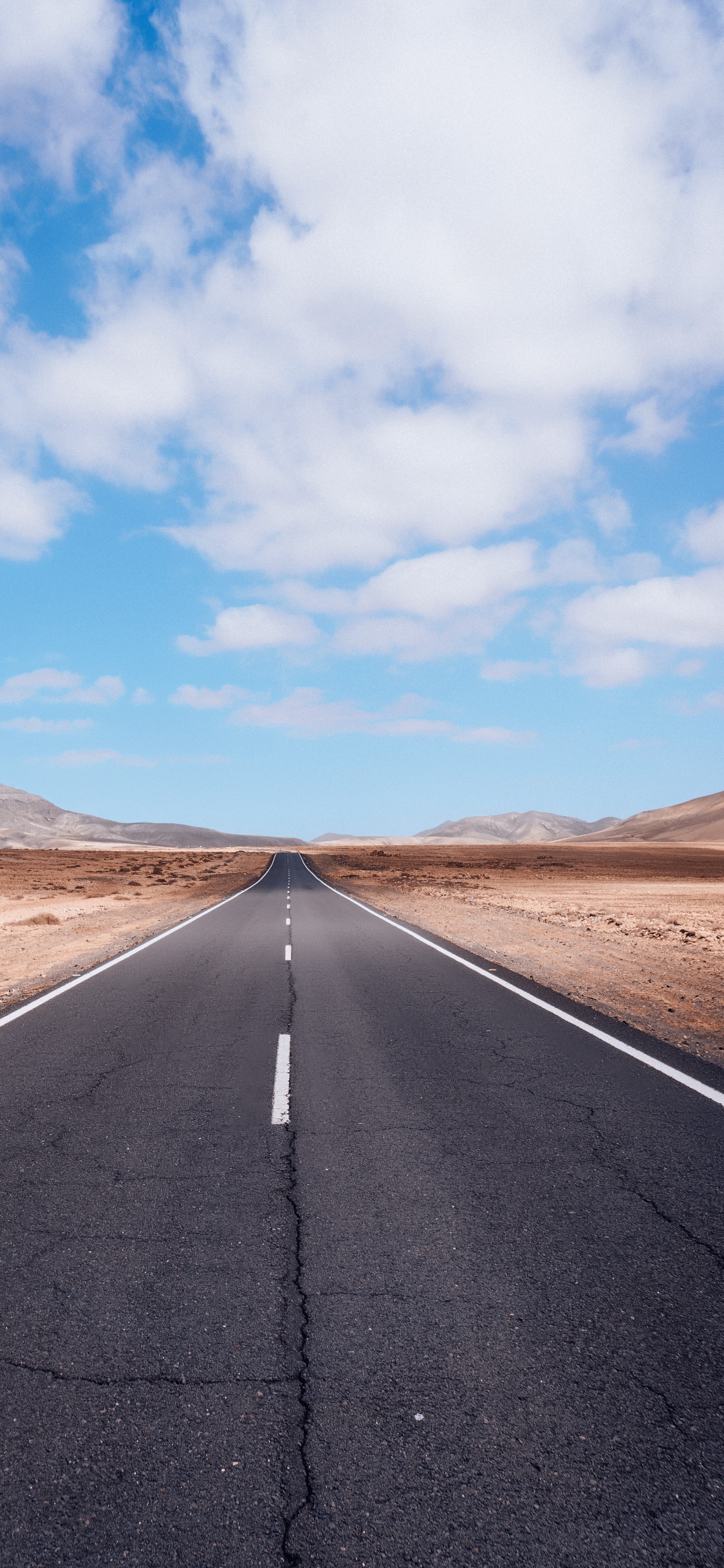 Road, Cloud, Road Surface, Asphalt, Natural Landscape. Wallpaper in 1125x2436 Resolution