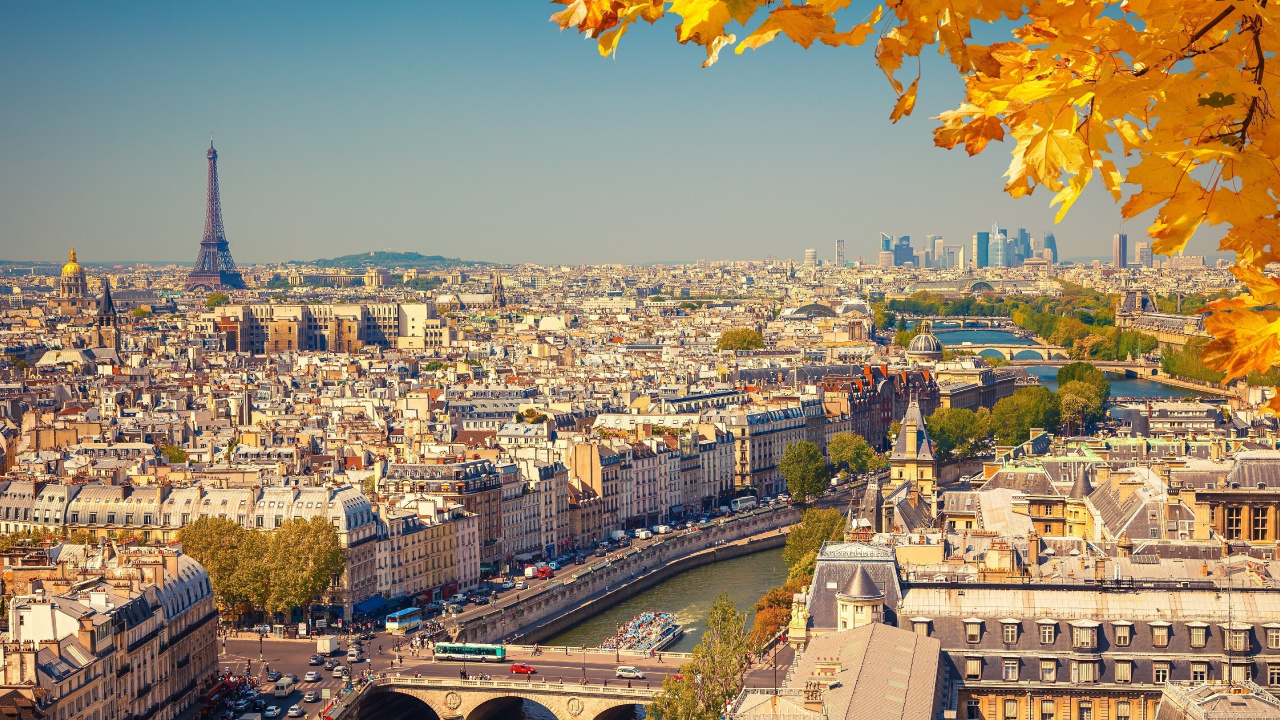 巴黎, 旅游业, 城市, 城市景观, 里程碑 壁纸 1280x720 允许