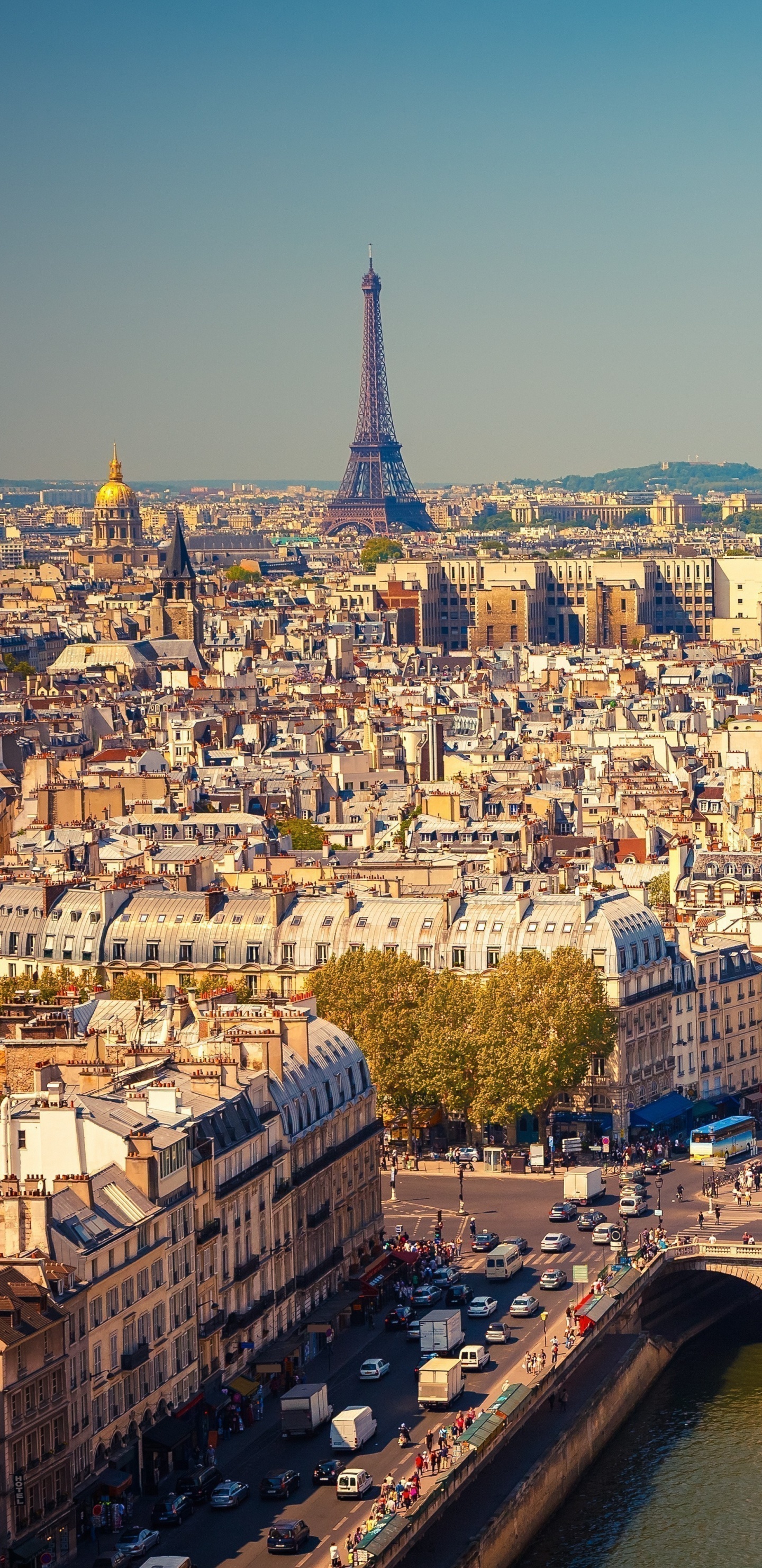 巴黎, 旅游业, 城市, 城市景观, 里程碑 壁纸 1440x2960 允许