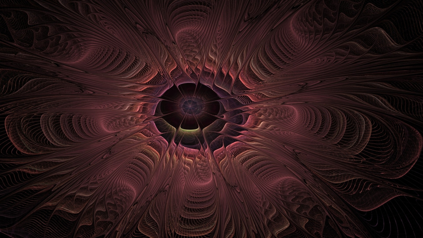 Peinture Abstraite Rouge et Noire. Wallpaper in 1366x768 Resolution