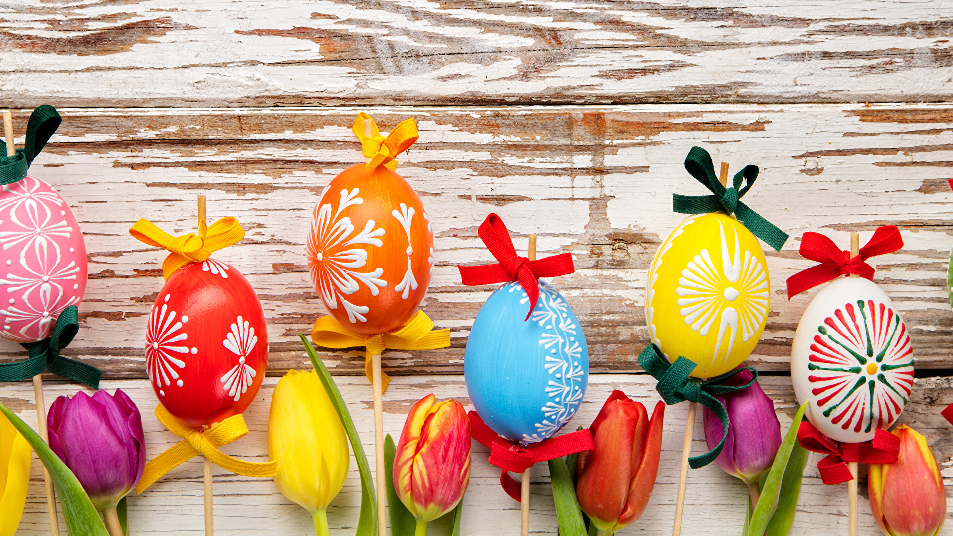 Easter Egg, Tulip, Easter, Nosegay, Tulips. Wallpaper in 1920x1080 Resolution