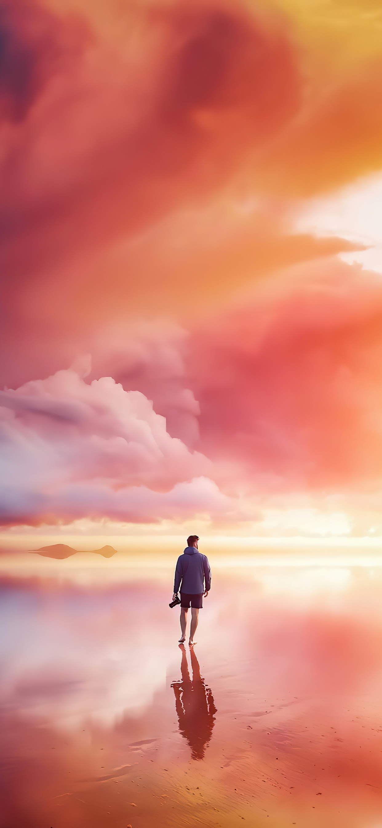 Cloud, Menschen in Der Natur, Naturlandschaft, Happy, Afterglow. Wallpaper in 1242x2688 Resolution