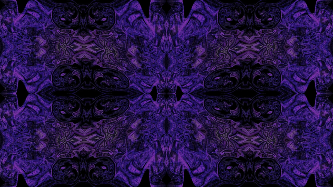 Lila Und Schwarzes Florales Textil. Wallpaper in 1366x768 Resolution