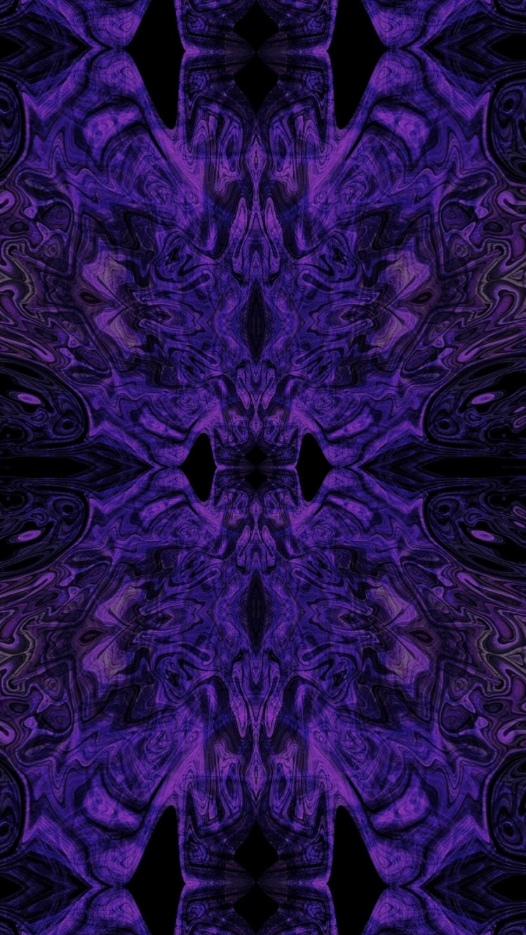 Textile Floral Violet et Noir. Wallpaper in 750x1334 Resolution