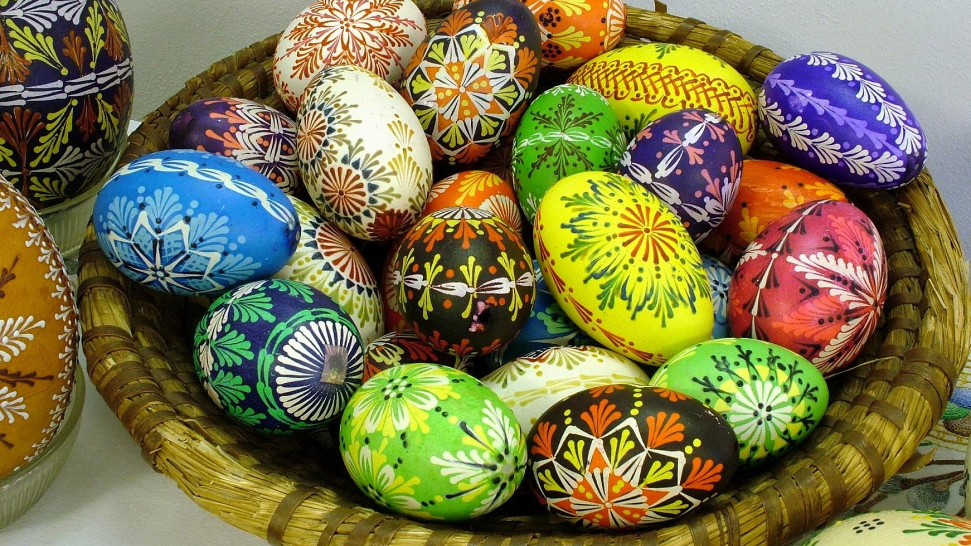 Osterei, Lebensmittel, Pysanka, Winter Squash, Tradition. Wallpaper in 1920x1080 Resolution