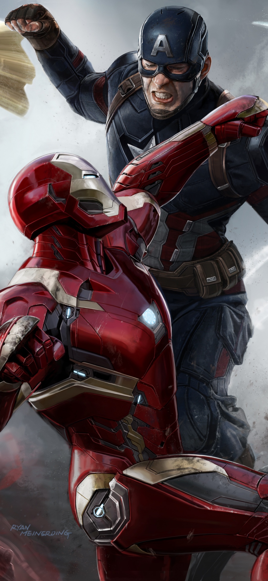 El Capitán América De La Guerra Civil, Capitán América, Superhéroe, Juego de Pc, Marvel Studios. Wallpaper in 1125x2436 Resolution