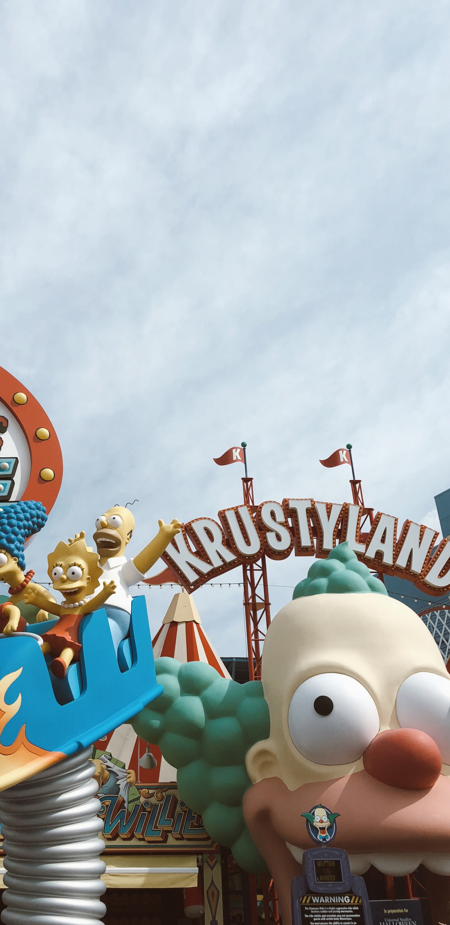 The Simpsons, Simpsons Ride, Tourist Attraction, Walt Disney World Resort, Tourism. Wallpaper in 1440x2960 Resolution