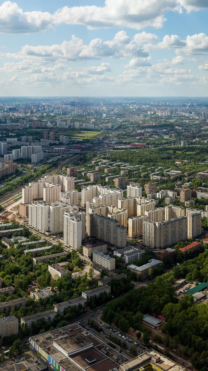 Aerial View of City Buildings During Daytime. Wallpaper in 720x1280 Resolution