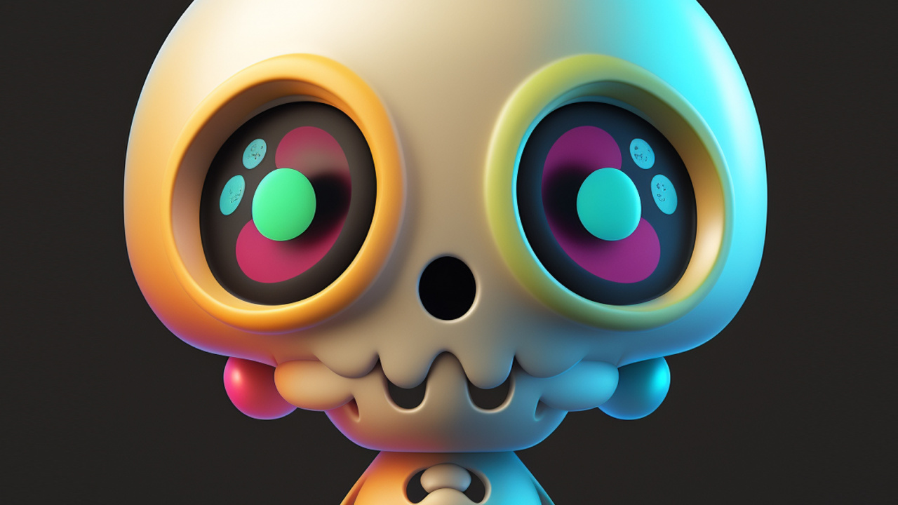 Action Figure, Cartoon, Drawing, Illustration, Skull Art. Wallpaper in 1280x720 Resolution