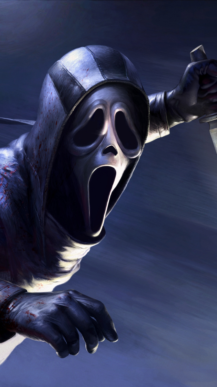 Dead by Daylight Ghostface, Ghostface, Behaviour Interactive, Scream, Graphic Design. Wallpaper in 750x1334 Resolution