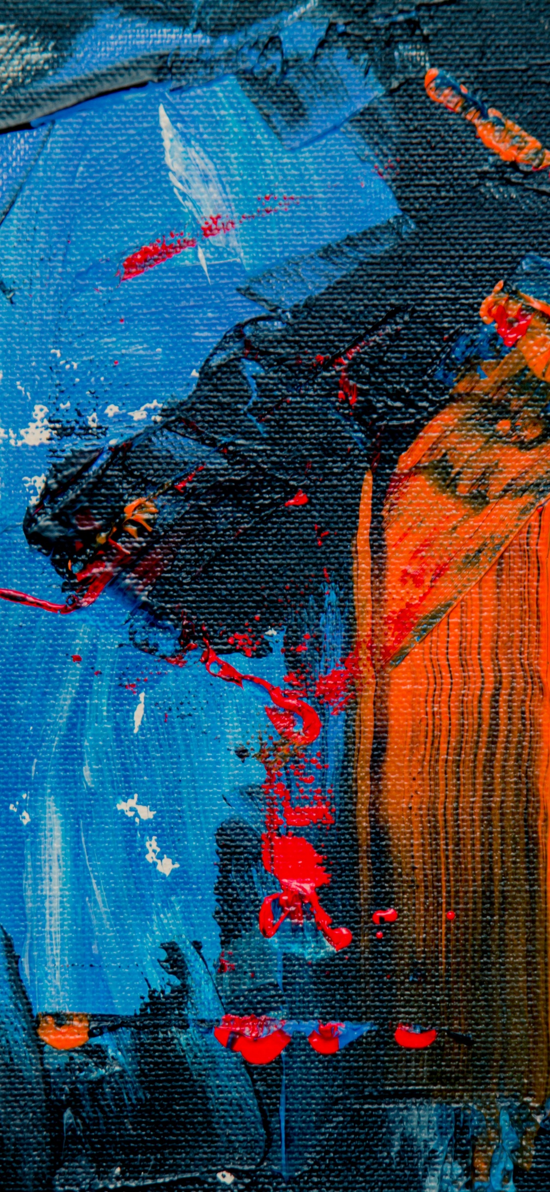 艺术, 艺术展, 现代艺术, 油画, Azure 壁纸 1125x2436 允许