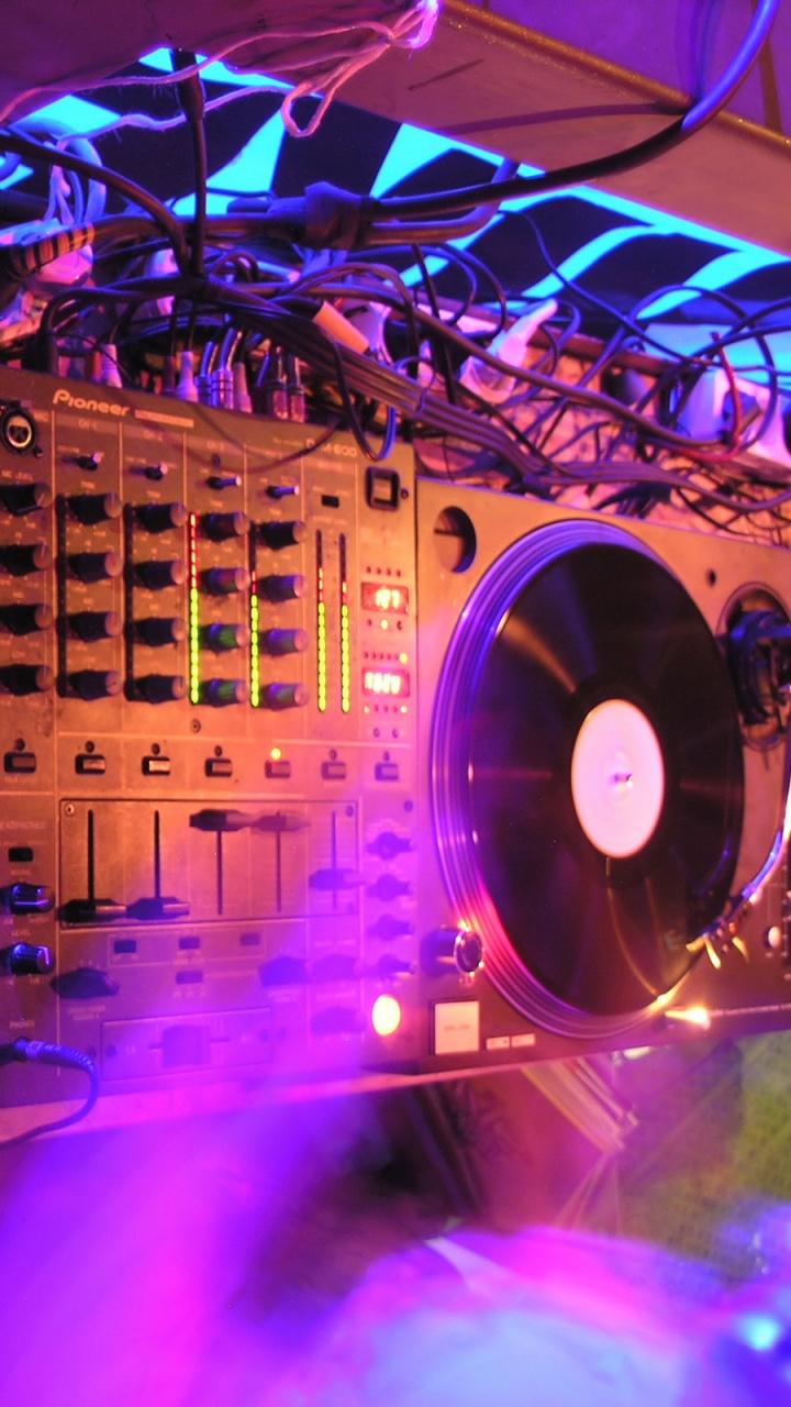 Discothèque, dj Mix, Purple, Deejay, Éclairage. Wallpaper in 720x1280 Resolution