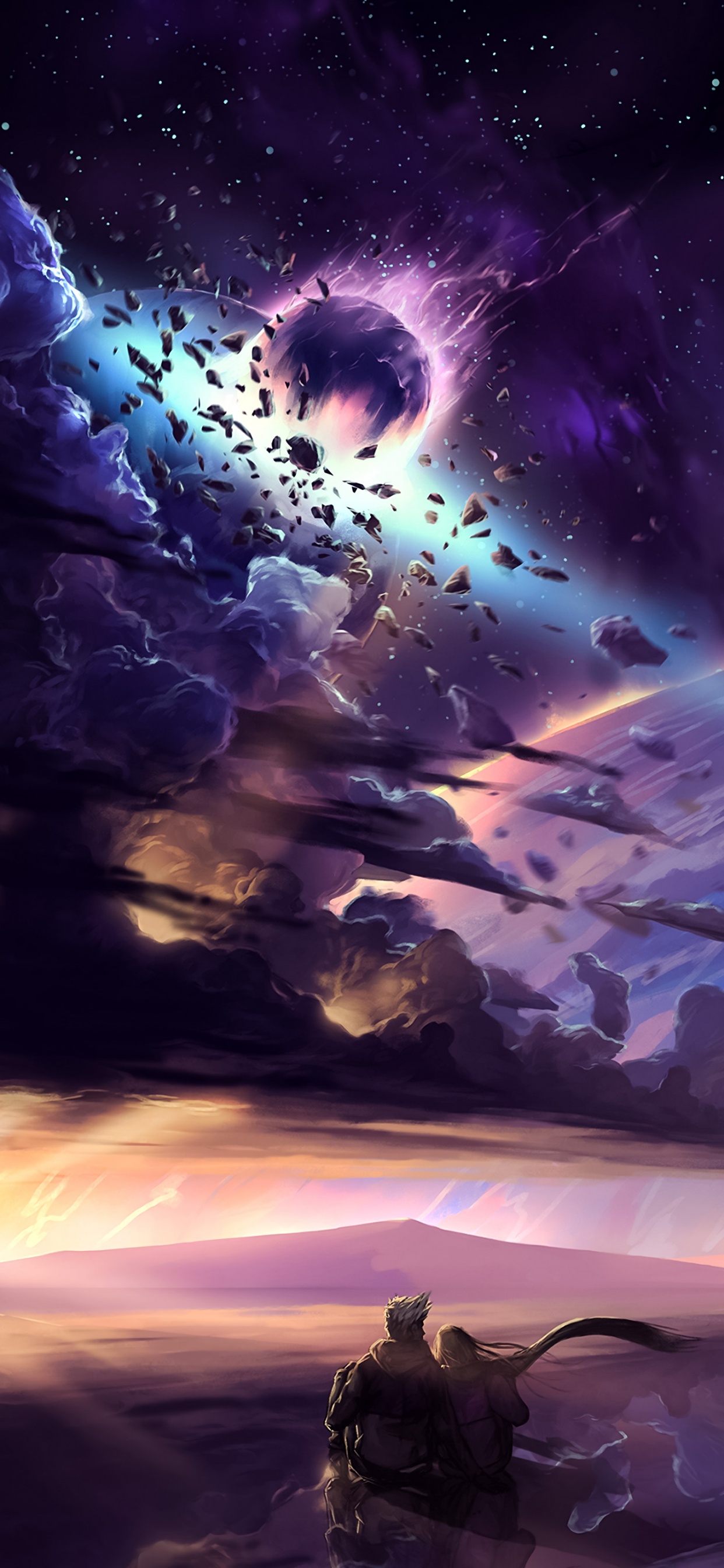 Buena, Ambiente, Morado, Luz, Entorno Natural. Wallpaper in 1242x2688 Resolution