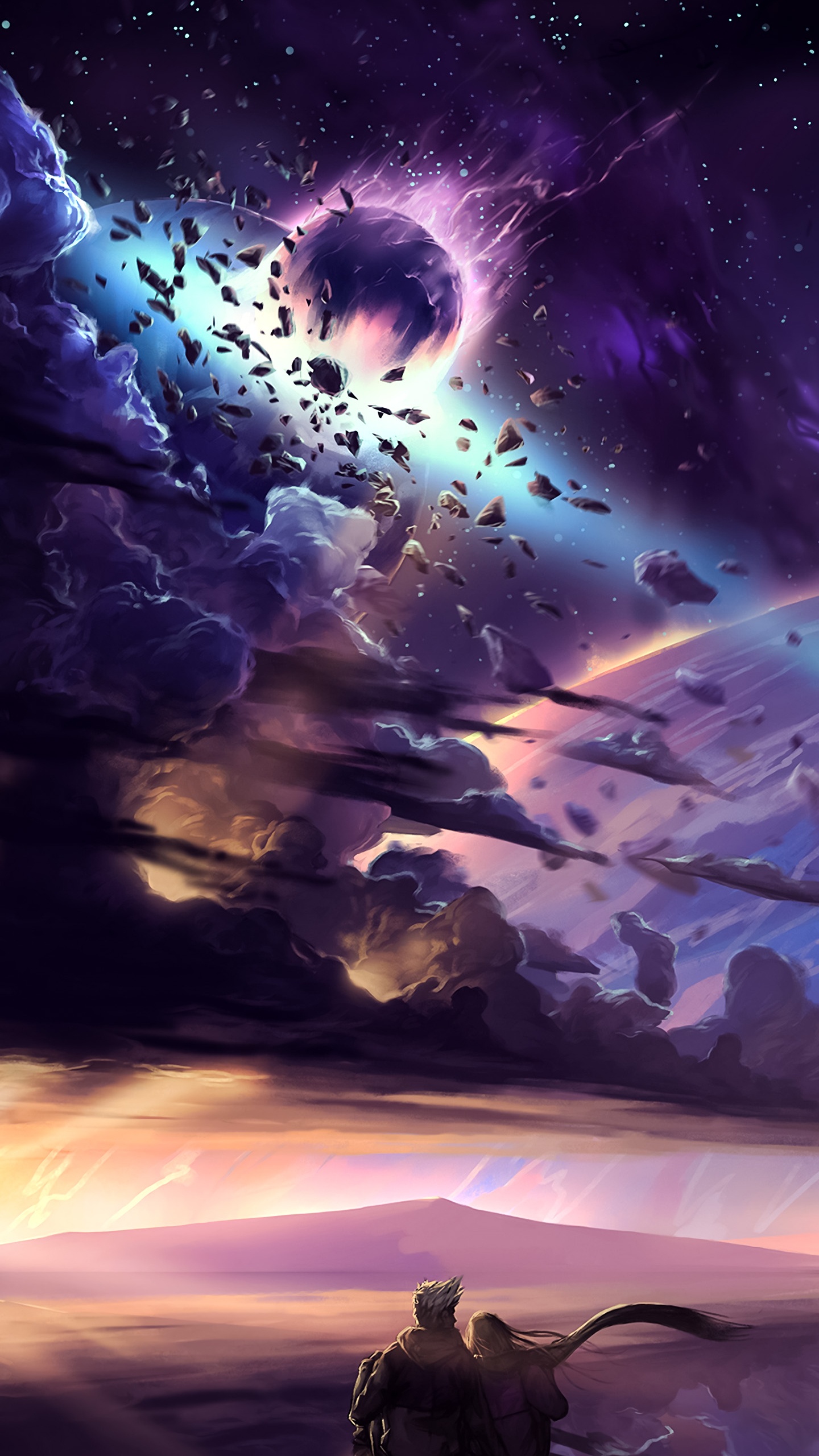 Good, World, Cloud, Atmosphere, Purple. Wallpaper in 1440x2560 Resolution