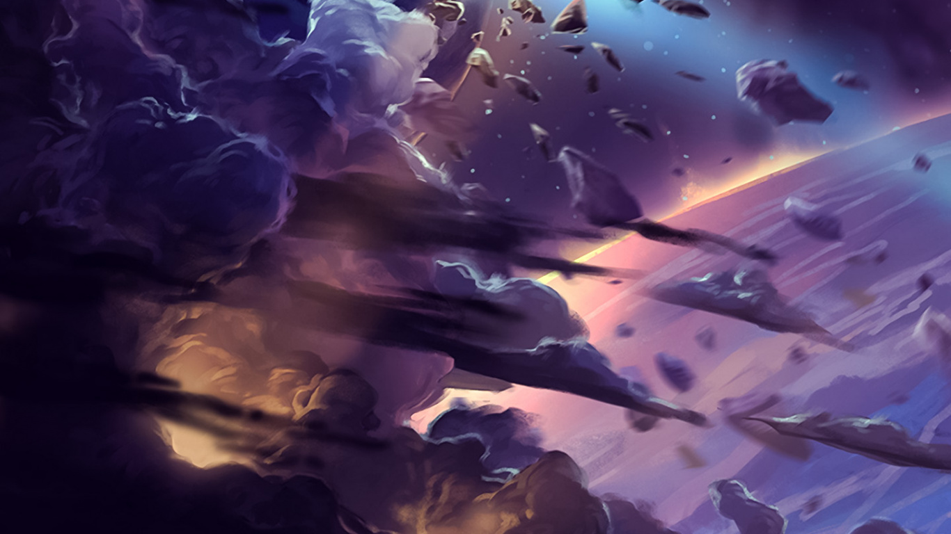 Gut, Cloud, Atmosphäre, Purpur, Licht. Wallpaper in 1366x768 Resolution