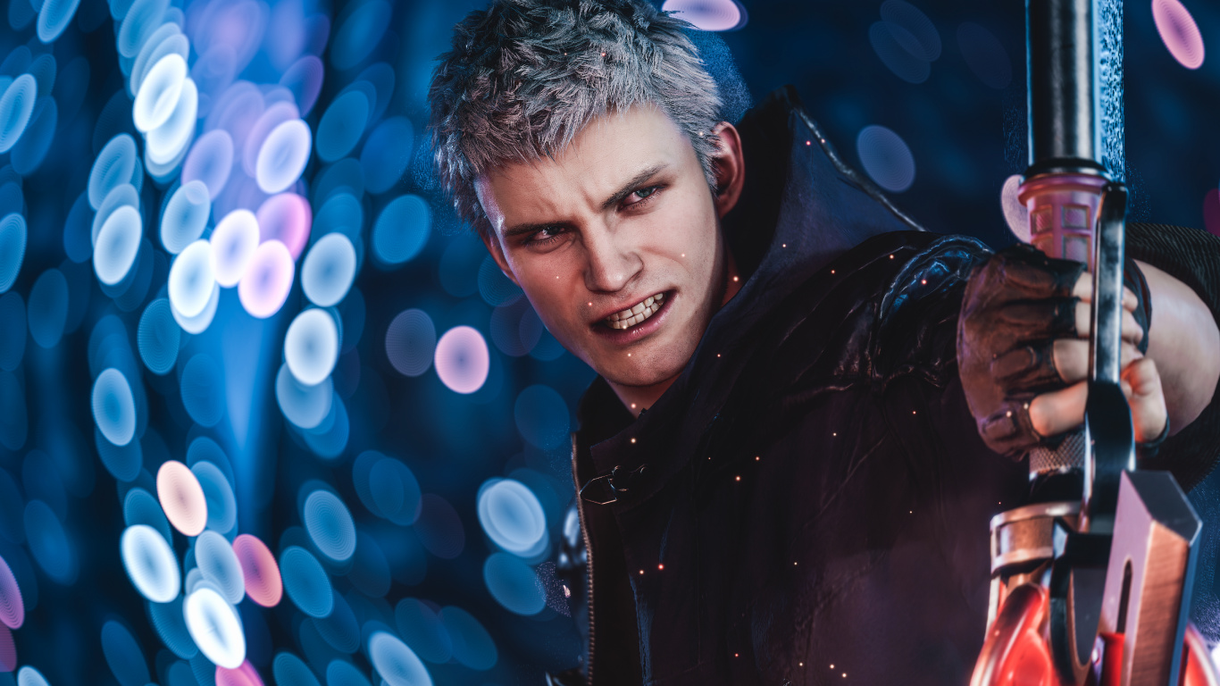 Devil May Cry, Devil May Cry 5, Nero, el Artista de Música, Músico. Wallpaper in 1366x768 Resolution