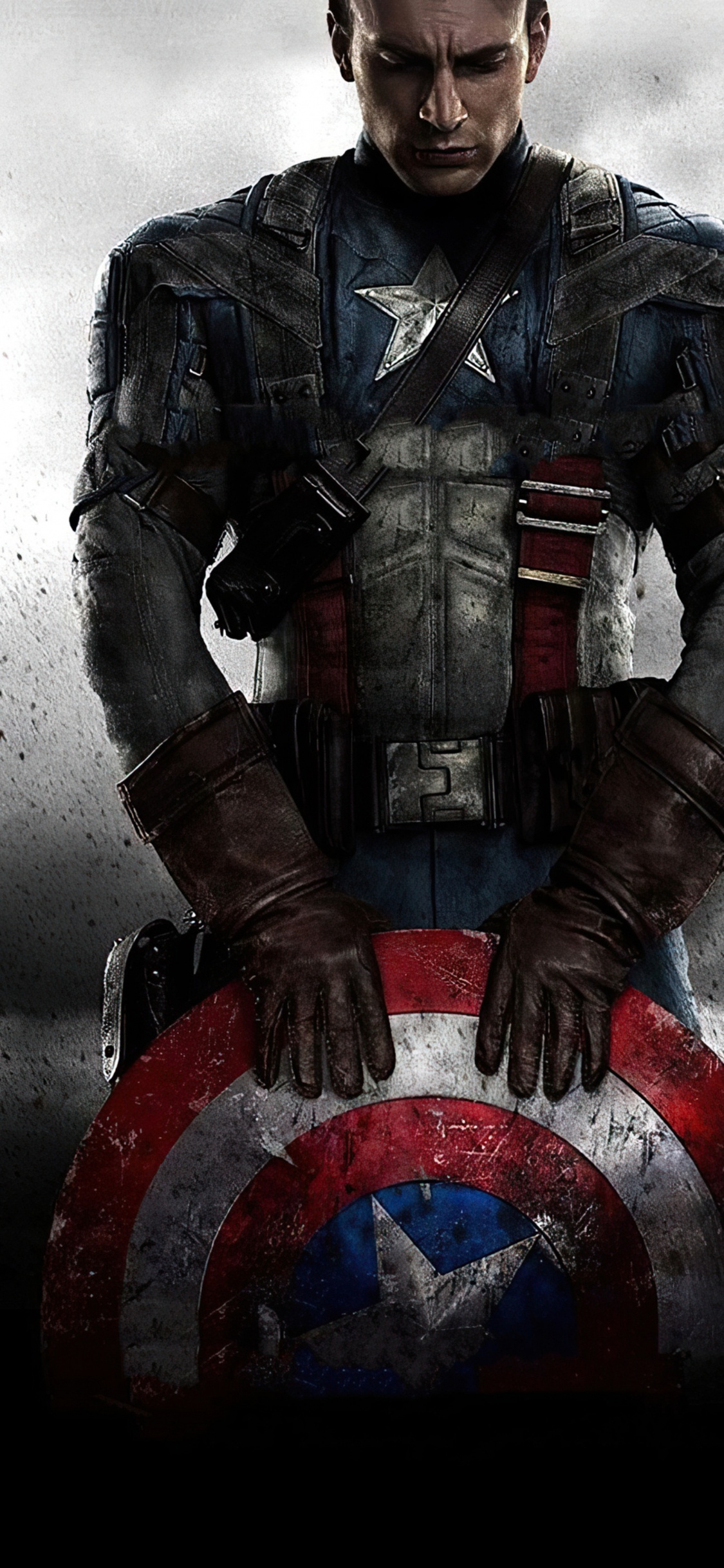 Captain America, Superhero, Marvel Comics, Manche, Geste. Wallpaper in 1125x2436 Resolution