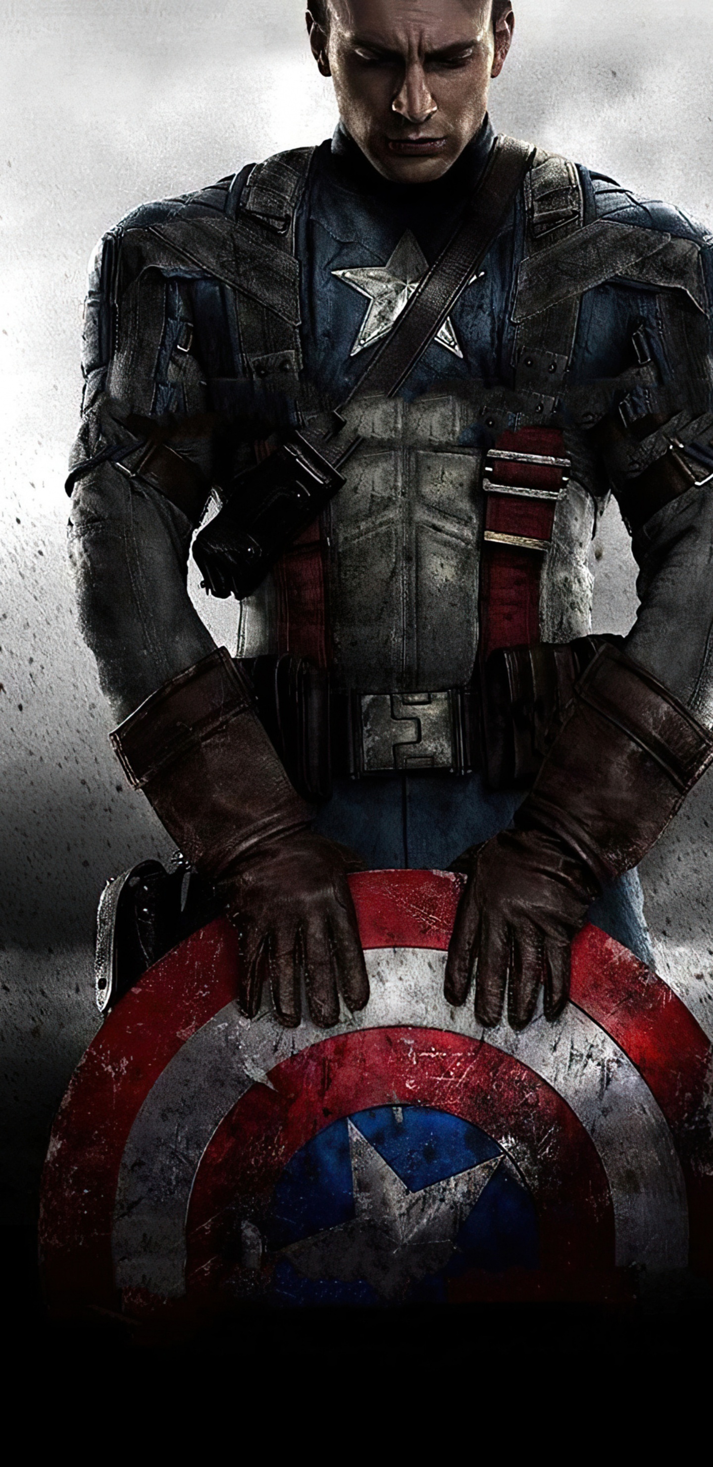Captain America, Superhero, Marvel Comics, Sleeve, Gesture. Wallpaper in 1440x2960 Resolution