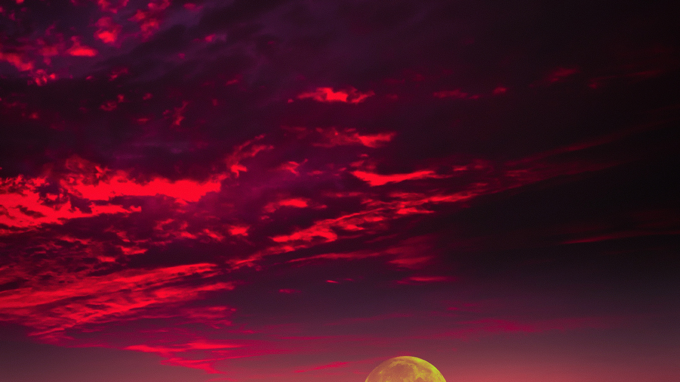 Apples, Cloud, Water, Atmosphere, Afterglow. Wallpaper in 1366x768 Resolution