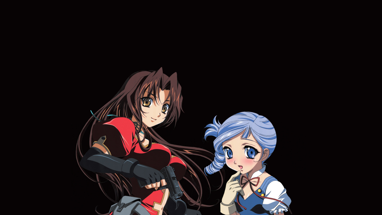 2 Girl Anime Character Illustration. Wallpaper in 1280x720 Resolution