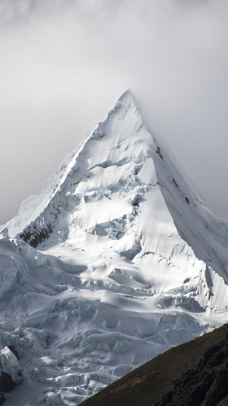 Alpamayo, Cloud, Mountain, World, Natural Landscape. Wallpaper in 750x1334 Resolution