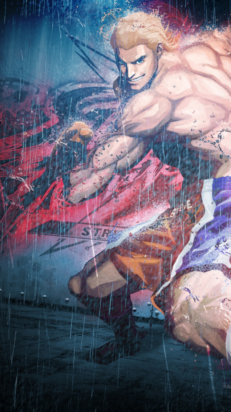 Illustration, Kazuya Mishima, Ryu, Spezialeffekt, Nina Williams. Wallpaper in 750x1334 Resolution