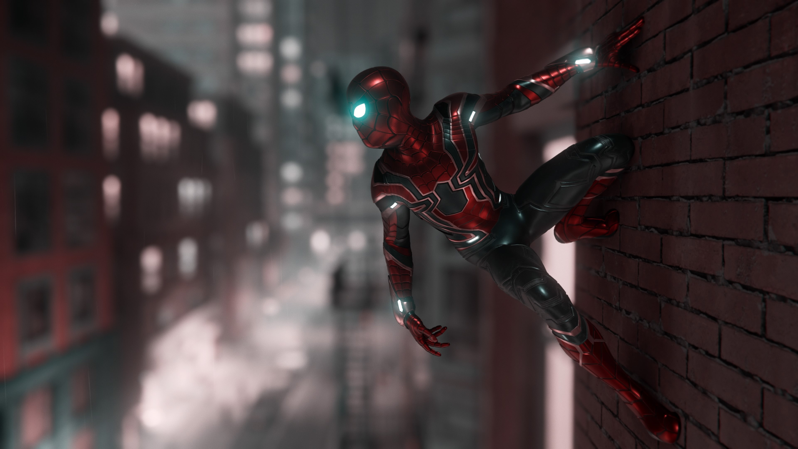 Spider-man, Superhelden, Iron Spider, Playstation 4, Hammerhai. Wallpaper in 2560x1440 Resolution