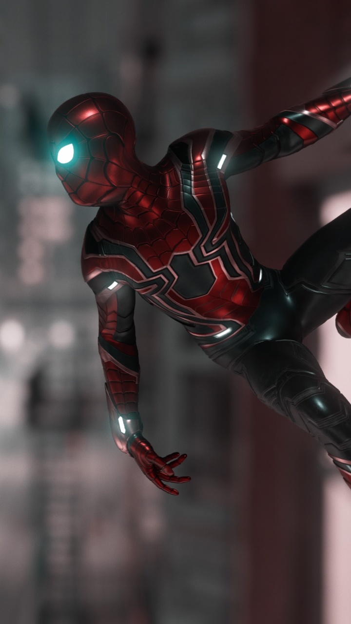 Spider-man, Superhero, Iron Spider, Playstation 4, Hammerhead. Wallpaper in 720x1280 Resolution