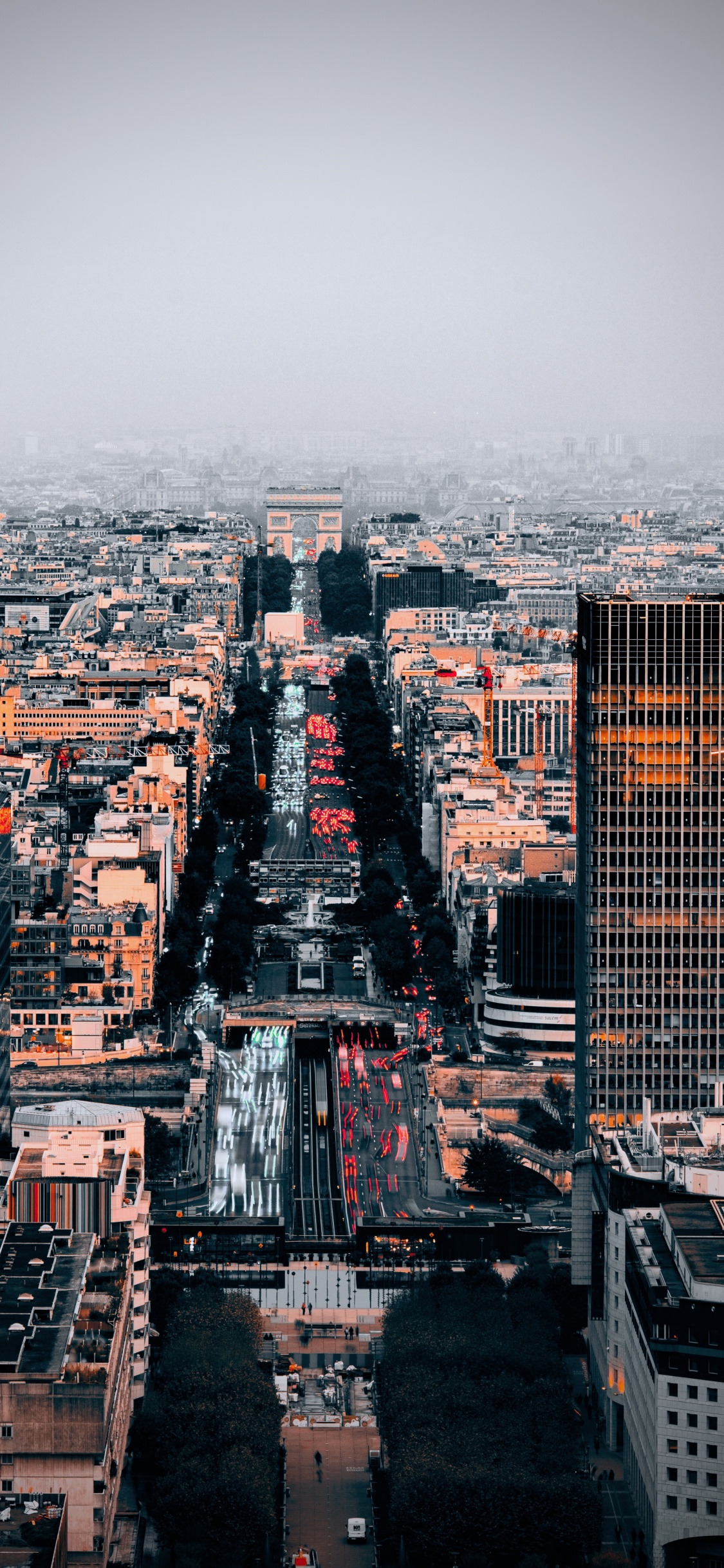 Vista Aérea de Los Edificios de la Ciudad Durante el Día.. Wallpaper in 1125x2436 Resolution