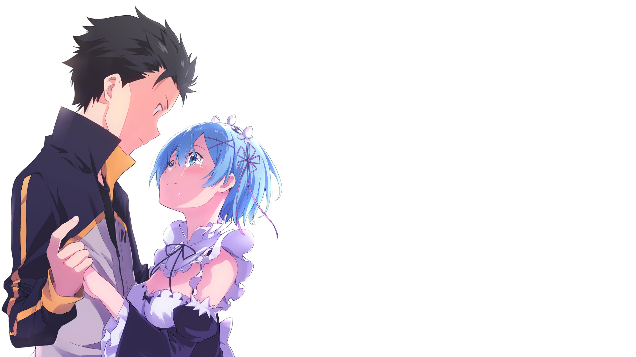 Male and Female Anime Characters. Wallpaper in 2560x1440 Resolution