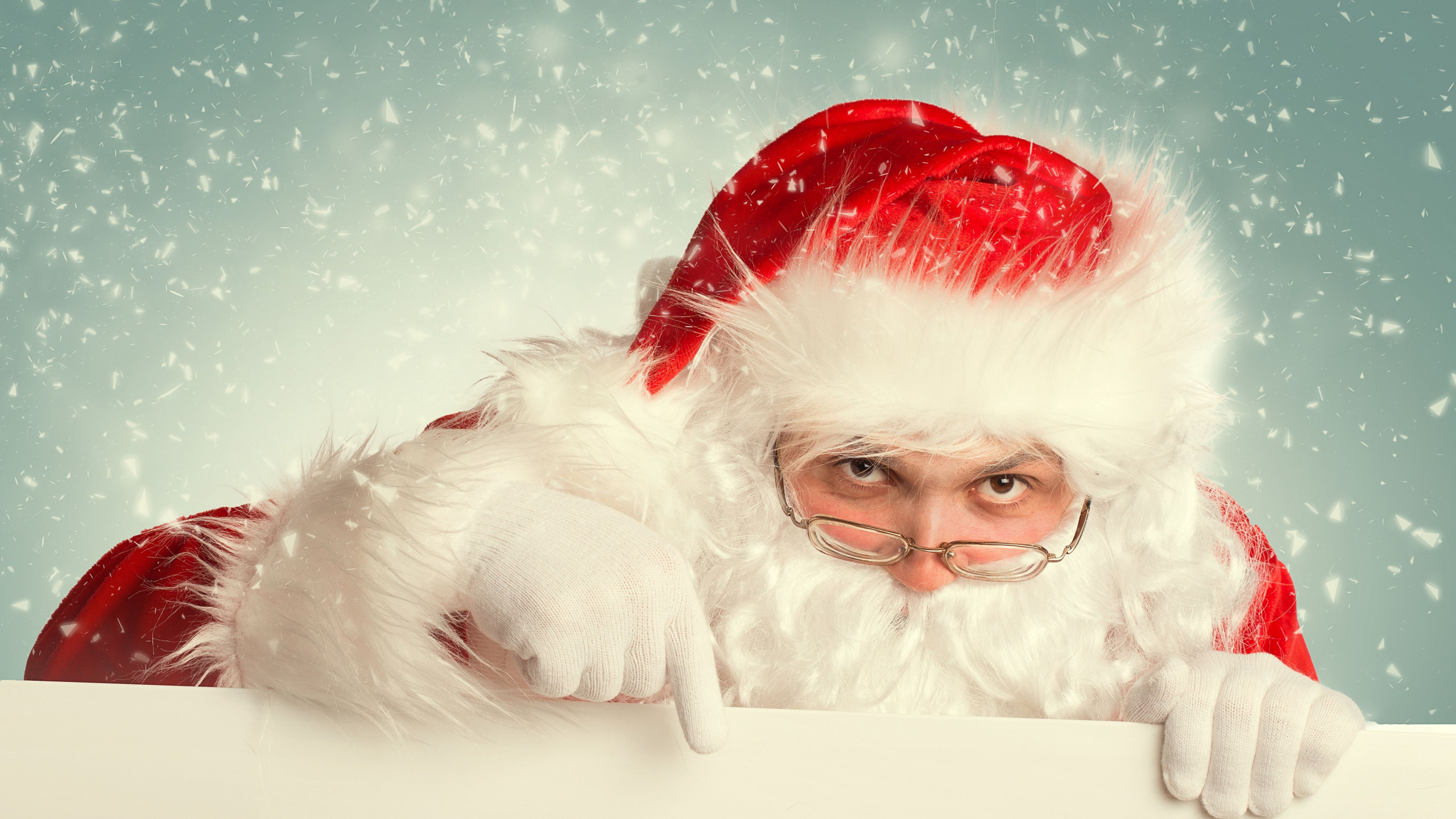 Santa Claus, Christmas Day, Christmas, Holiday, Illustration. Wallpaper in 2560x1440 Resolution