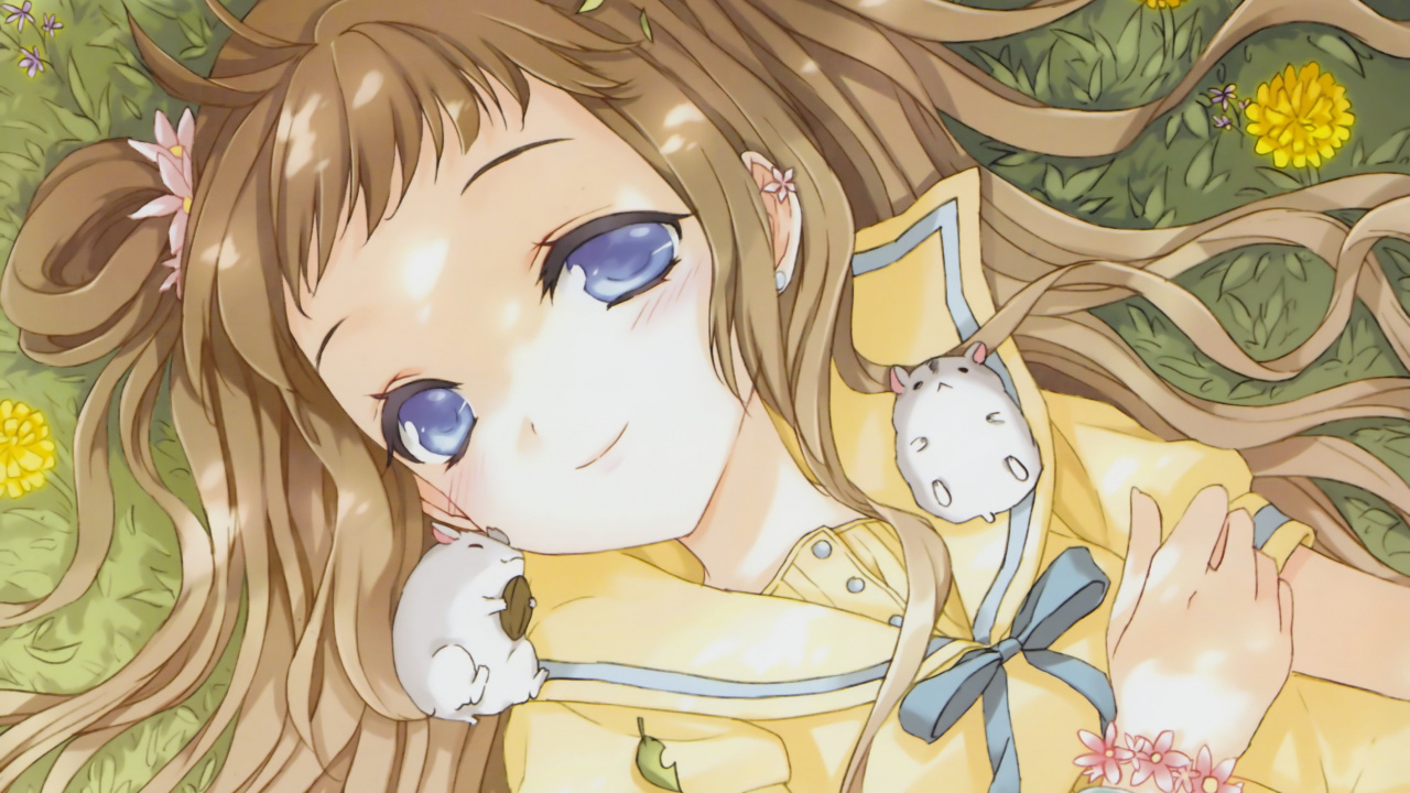 Personaje de Anime de Chica de Pelo Rubio. Wallpaper in 1280x720 Resolution