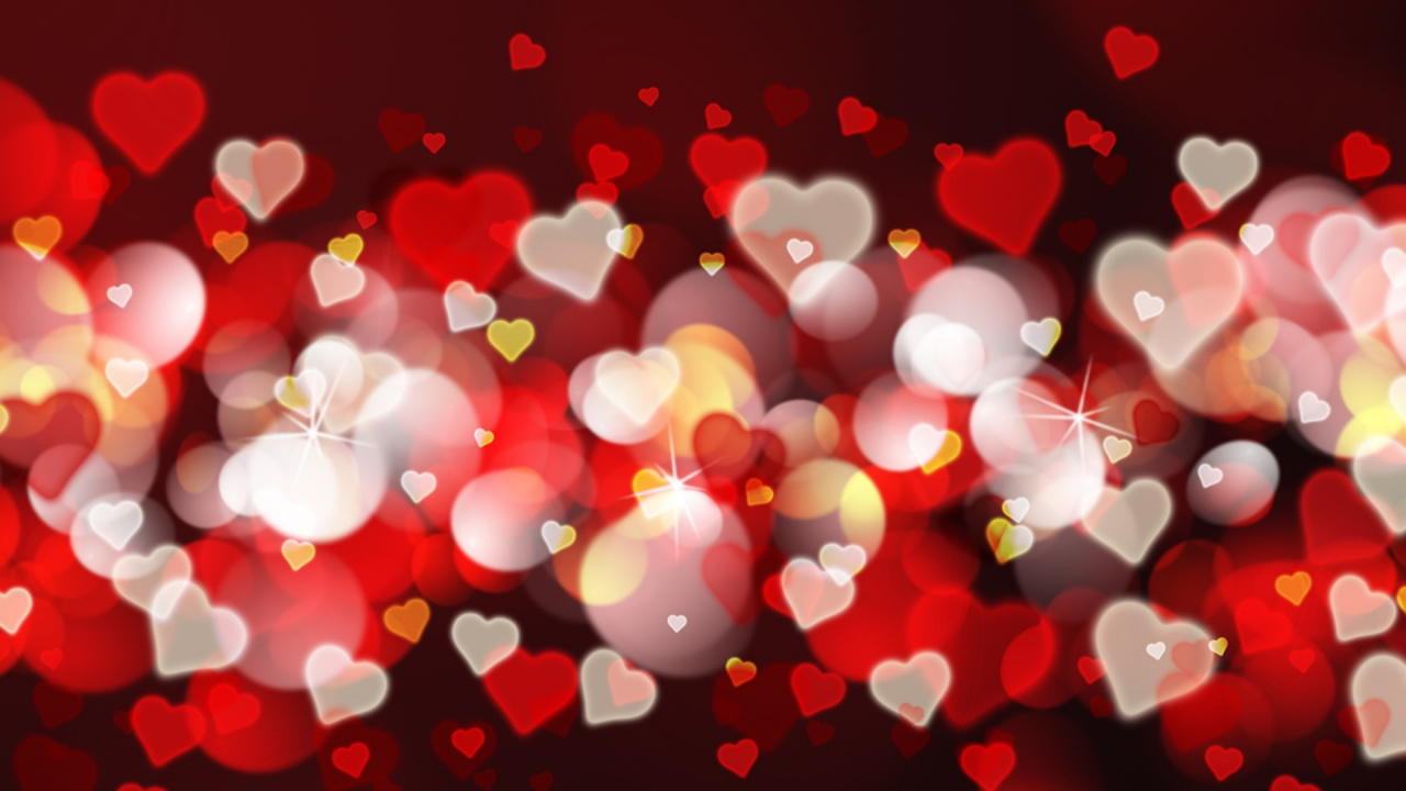 el Día de San Valentín, Romanticismo, Rojo, Coraz, Amor. Wallpaper in 1280x720 Resolution